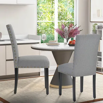 Simple Versatile Linen Dining Chair Durable Comfortable Classic With Thick Cushions Bedroom Dining Room Kitchen General Seat 
Simple Versatile Linen Dining Chair Durable Comfortable Classic With Thick Cushions Bedroom Dining Room Kitchen General Seat