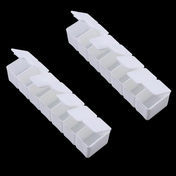 2pcs Portable Pill Organizer Push Button 7 Day Pill Box For Vitamin Fish Oil
2pcs Portable Pill Organizer Push Button 7 Day Pill Box For Vitamin Fish Oil