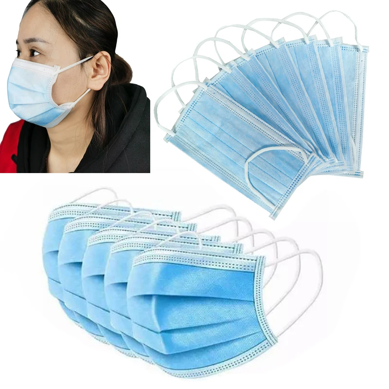 100PCS Disposable Anti-dust Mask Non-woven Face Mask 3 Ply Earloops Anti-pollution Mouth Masks Personal Protect N04089
100PCS Disposable Anti-dust Mask Non-woven Face Mask 3 Ply Earloops Anti-pollution Mouth Masks Personal Protect N04089