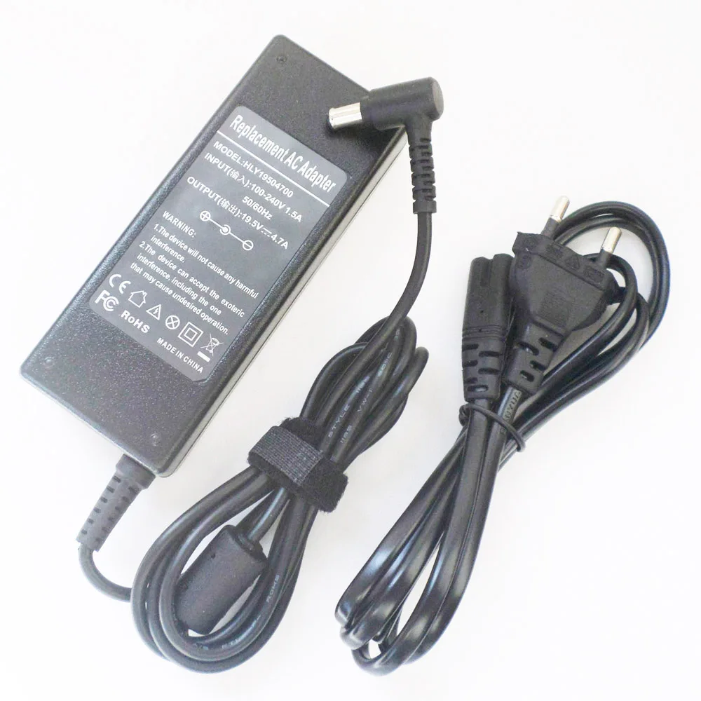 

New 19.5V 4.7A AC Adapter Battery Charger Power Supply Cord For Sony Vaio PCG-21211L PCG-21212L PCG-7183L VGN-CR190E VGN-CR21Z/R