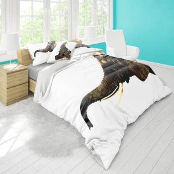 Double bed quilt cover 210cmx210cm bedding elephant pattern pillowcase three-piece set can be customized large pattern comfortab 
Double bed quilt cover 210cmx210cm bedding elephant pattern pillowcase three-piece set can be customized large pattern comfortab