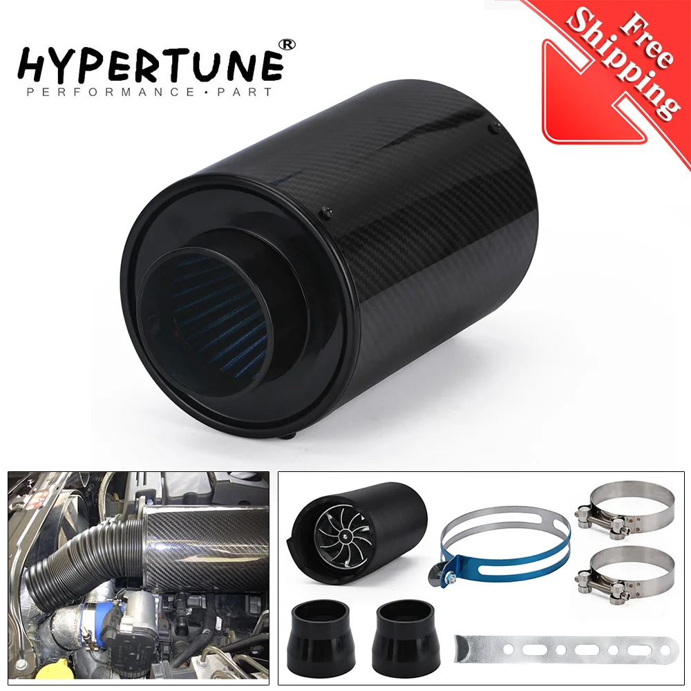

Free Shipping New Universal Racing Carbon Fiber Cold Feed Induction Kit Air Intake Kit Air Filter Box With Fan Or Without Fan