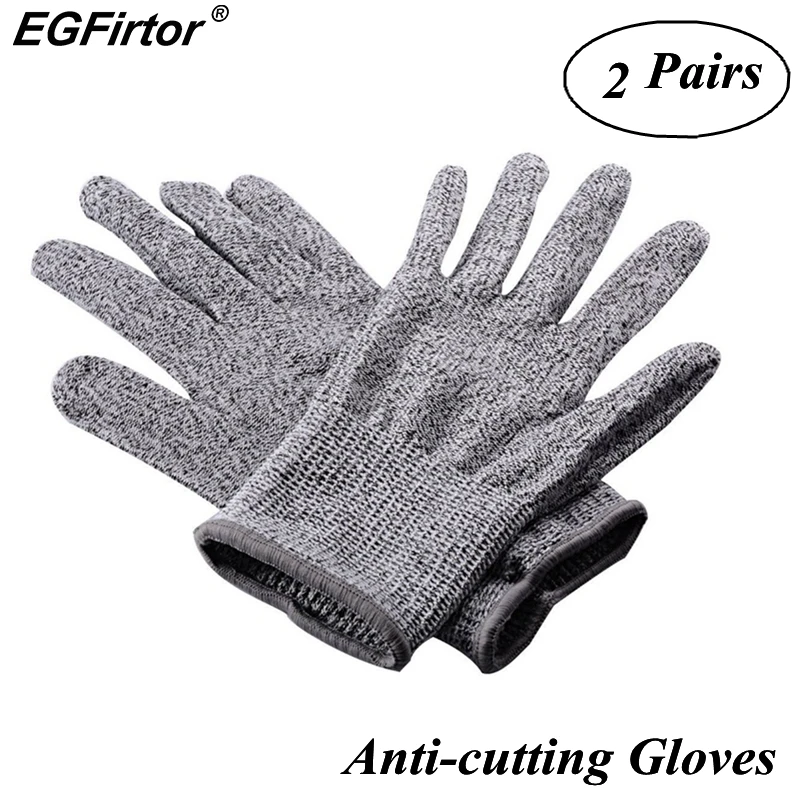 2Pairs Anti-cutting Gloves 5 Level Safety Cut Proof Stab Resistant Stainless Steel Wire Metal Mesh Kitchen Butcher Cut-Resistant
2Pairs Anti-cutting Gloves 5 Level Safety Cut Proof Stab Resistant Stainless Steel Wire Metal Mesh Kitchen Butcher Cut-Resistant