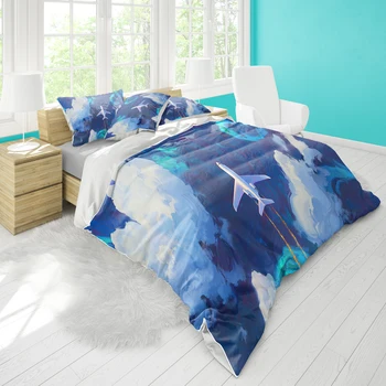 Double bed quilt cover 200x229cm bedding airplane pattern pillowcase three-piece set supports DIY pattern large
Double bed quilt cover 200x229cm bedding airplane pattern pillowcase three-piece set supports DIY pattern large