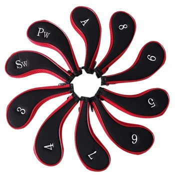 New 10Pcs Golf Club Head Set Cue Protector With Zipper Golf Outdoor Sports Accessories 
New 10Pcs Golf Club Head Set Cue Protector With Zipper Golf Outdoor Sports Accessories