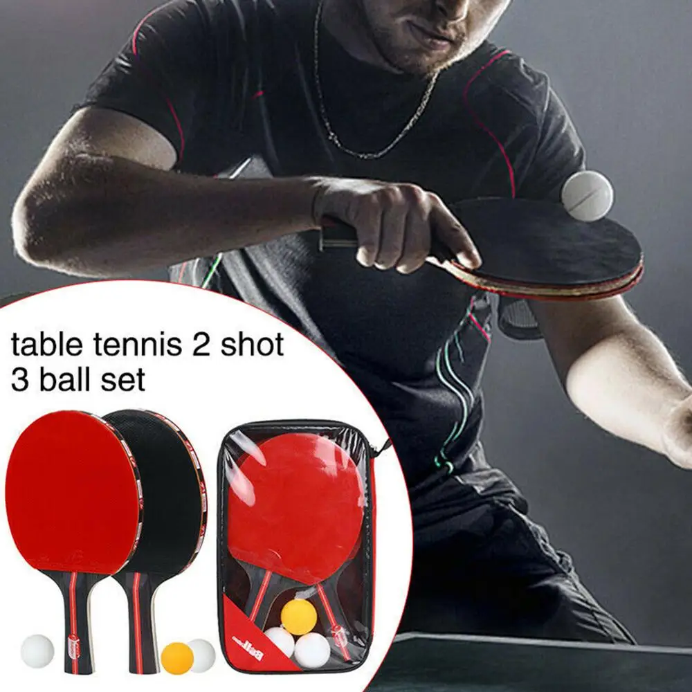 Home Workouts Ping Pong 2-Player Set 1Pair Double Face Table Tennis Paddle with 3 Balls Table Tennis Set for All Levels Newcomer
Home Workouts Ping Pong 2-Player Set 1Pair Double Face Table Tennis Paddle with 3 Balls Table Tennis Set for All Levels Newcomer