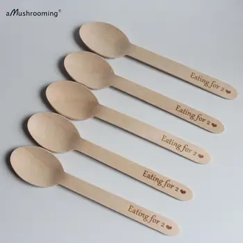 x100 Large Specialty Spoons 16cm Personalized Disposable Wooden Spoons heart symbol engraved with text Eating for 2
x100 Large Specialty Spoons 16cm Personalized Disposable Wooden Spoons heart symbol engraved with text Eating for 2