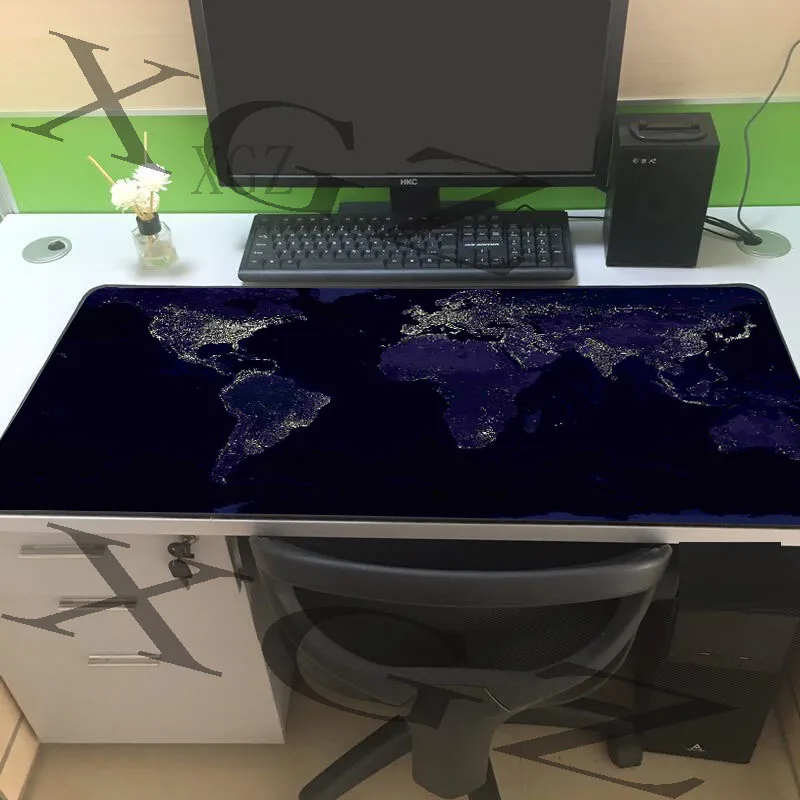 XGZ Old Map Speed Locking Edge Large Natural Rubber Mousepad Waterproof Game Table Mouse Pad World of Warcraft Dota LOL | Компьютеры и