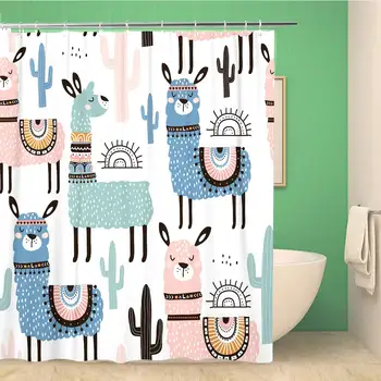 Bathroom Shower Curtain Pattern Llama Cactus and Creative Childish Great Alpaca Cute Polyester Fabric Waterproof Bath Curtain
Bathroom Shower Curtain Pattern Llama Cactus and Creative Childish Great Alpaca Cute Polyester Fabric Waterproof Bath Curtain