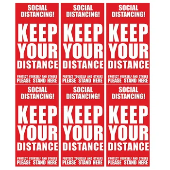 6Pcs Social Distancing Pattern Sticker Self Adhesive Non-slip Round Floor Sticker Decal (Red)
6Pcs Social Distancing Pattern Sticker Self Adhesive Non-slip Round Floor Sticker Decal (Red)