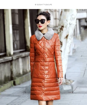 Women Genuine Leather Jacket Down Coat 2019 Plus Size 4xl 5xl Fashion Winter Fur Collar Long White Duck Down Slim Parkas
Women Genuine Leather Jacket Down Coat 2019 Plus Size 4xl 5xl Fashion Winter Fur Collar Long White Duck Down Slim Parkas