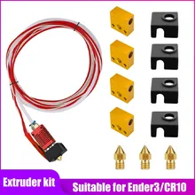 3D Printer Extruder Hot End Kit Mk8 Nozzles Heating Aluminum Block Remote Printing Head Set for 3 CR10 Extruder
3D Printer Extruder Hot End Kit Mk8 Nozzles Heating Aluminum Block Remote Printing Head Set for 3 CR10 Extruder