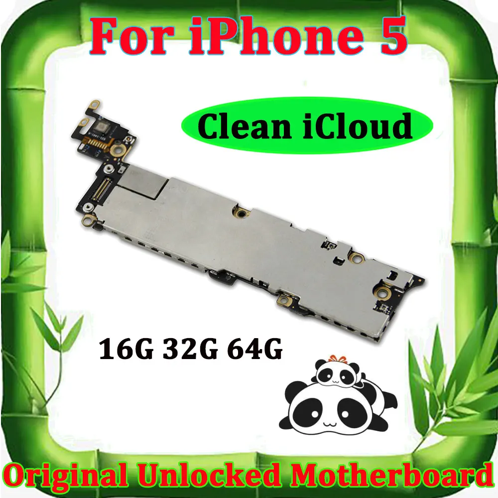 Unlocked Original Motherboard For iPhone 5 16GB 32GB 64GB Logic Board with IOS System Mainboard Main Mother Boards iCloud Unlock
Unlocked Original Motherboard For iPhone 5 16GB 32GB 64GB Logic Board with IOS System Mainboard Main Mother Boards iCloud Unlock