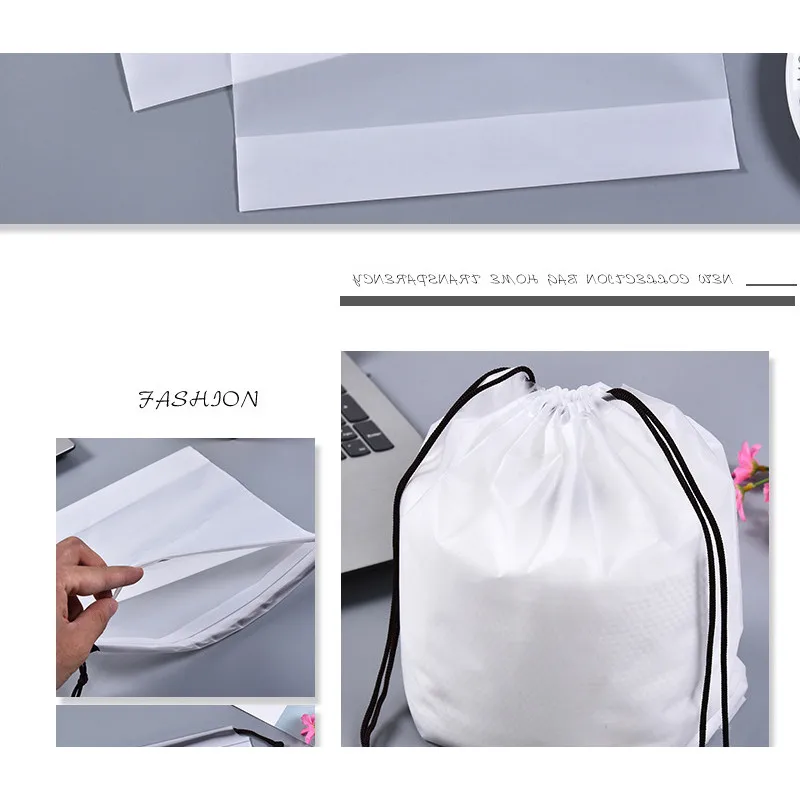 Vogvigo Clear Makeup Travel Bag Drawstring Clothes Storage Bag Transparent Matte Dust-proof Organizer Pouch Travel Accessories
Vogvigo Clear Makeup Travel Bag Drawstring Clothes Storage Bag Transparent Matte Dust-proof Organizer Pouch Travel Accessories