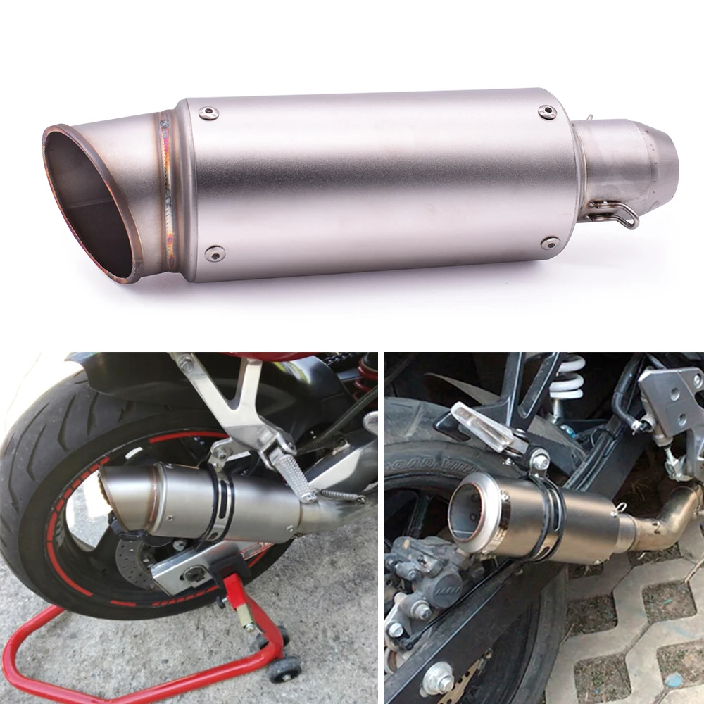 For Suzuki GSX650F gs 500e gsx 250 600 1400 650f gsf 1250 Universal 51mm 61mm modified motorcycle exhaust pipe with DB Killer 
For Suzuki GSX650F gs 500e gsx 250 600 1400 650f gsf 1250 Universal 51mm 61mm modified motorcycle exhaust pipe with DB Killer