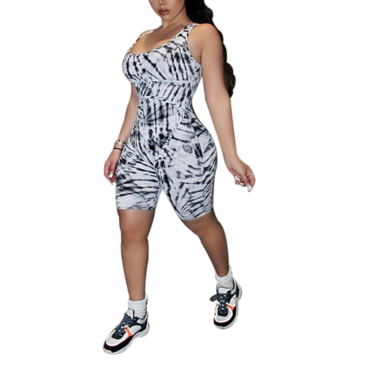 AA Women Tie Dyeing Print Sleeveless Tank Jumpsuit Rompers Playsuit Summer New Bodycon Stretch Jumpsuit Shorts Pants Trousers
AA Women Tie Dyeing Print Sleeveless Tank Jumpsuit Rompers Playsuit Summer New Bodycon Stretch Jumpsuit Shorts Pants Trousers
