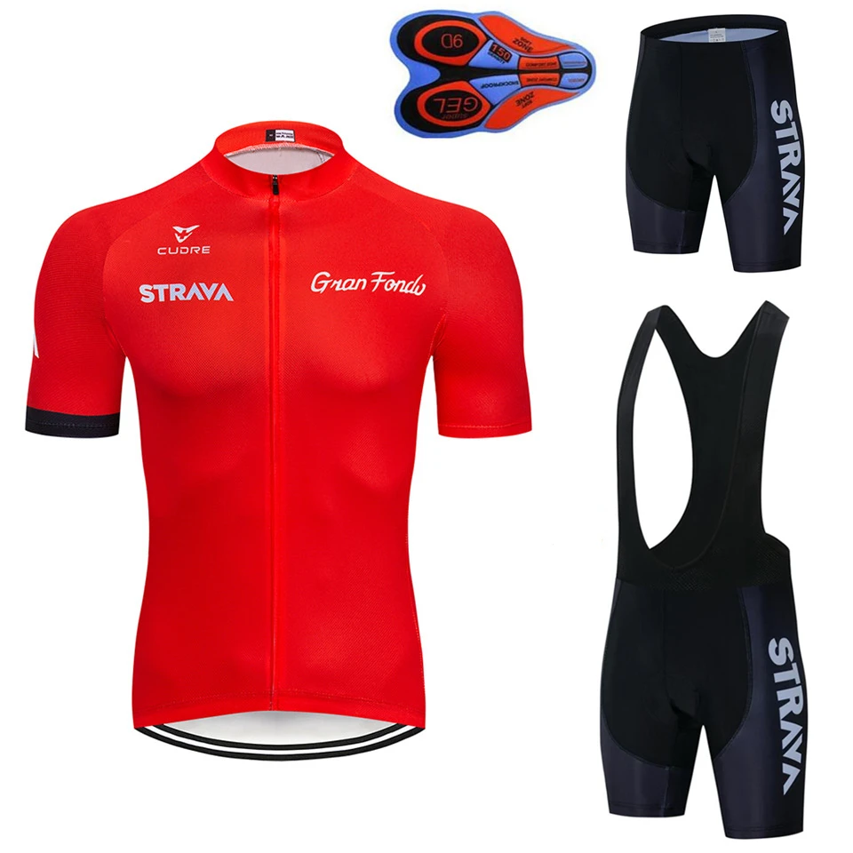 2019 new red STRAVA Pro Bicycle Team Short Sleeve Maillot Ciclismo Men's Cycling Jersey Summer breathable Cycling Clothing Sets
2019 new red STRAVA Pro Bicycle Team Short Sleeve Maillot Ciclismo Men's Cycling Jersey Summer breathable Cycling Clothing Sets