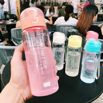 

Water Bottle 650ml Sports Gym Bottle School Outdoor Travel Portable Leakproof Tea Infuser Bottle Drink Bottles Plastic cu