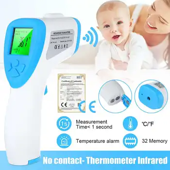 LCD Handheld Digital IR Thermometer Infrared Thermometer Meter Non-Contact Forehead Baby Body Temperature Measure CE
LCD Handheld Digital IR Thermometer Infrared Thermometer Meter Non-Contact Forehead Baby Body Temperature Measure CE