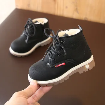 Fashion Boys Martin Boots Winter New Leather boots Children's Cotton Shoes Plus Velvet Warm Kids Boots Boys Sport Shoes Autumn
Fashion Boys Martin Boots Winter New Leather boots Children's Cotton Shoes Plus Velvet Warm Kids Boots Boys Sport Shoes Autumn