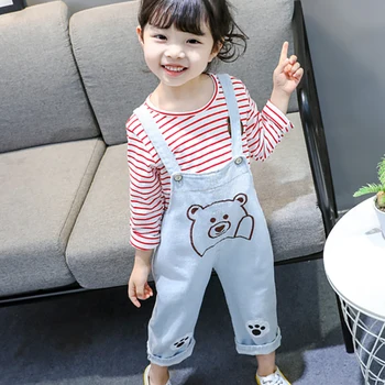Baby Girls Clothes Autumn Denim Bib Set Set Medium And Small Children's 2pcs Set 0-3Y Newborn Baby Clothes
Baby Girls Clothes Autumn Denim Bib Set Set Medium And Small Children's 2pcs Set 0-3Y Newborn Baby Clothes