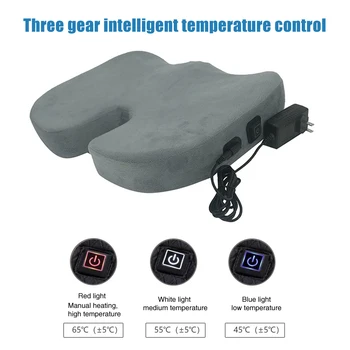 For Chair Electric Seat Cushion Hip Support Heating Pad Relieve Fatigue Wheelchair Home Office Temperature Control Memory Foam
For Chair Electric Seat Cushion Hip Support Heating Pad Relieve Fatigue Wheelchair Home Office Temperature Control Memory Foam