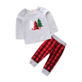 Newborn Baby Boy 1-5 years old Xmas Clothes Sets Children Cotton Christmas tree t-shirt + Pants 2PC Outfits
Newborn Baby Boy 1-5 years old Xmas Clothes Sets Children Cotton Christmas tree t-shirt + Pants 2PC Outfits