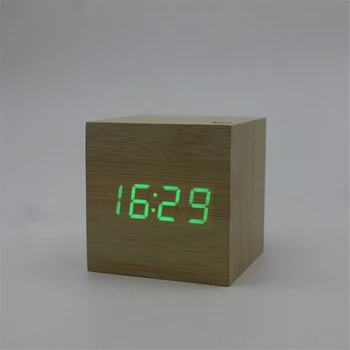 Wooden LED Alarm Clock Digital Time Date Temperature Multifunctional Luminous Clock Desktop Decor Bedside Alarm Clock
Wooden LED Alarm Clock Digital Time Date Temperature Multifunctional Luminous Clock Desktop Decor Bedside Alarm Clock