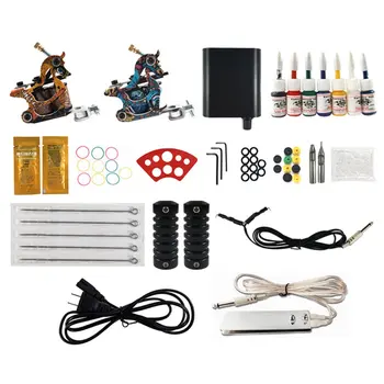 Professional Tattoo Machine Tool Set Tattoo Gun Needles Power Supply Cord Body Beauty Tools Kit for Beginner
Professional Tattoo Machine Tool Set Tattoo Gun Needles Power Supply Cord Body Beauty Tools Kit for Beginner