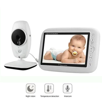 Wireless Video Color Baby Monitor 7Inch LCD 2 Way Audio Talk Night Vision Surveillance Security Camera Babysitter Night Light
Wireless Video Color Baby Monitor 7Inch LCD 2 Way Audio Talk Night Vision Surveillance Security Camera Babysitter Night Light