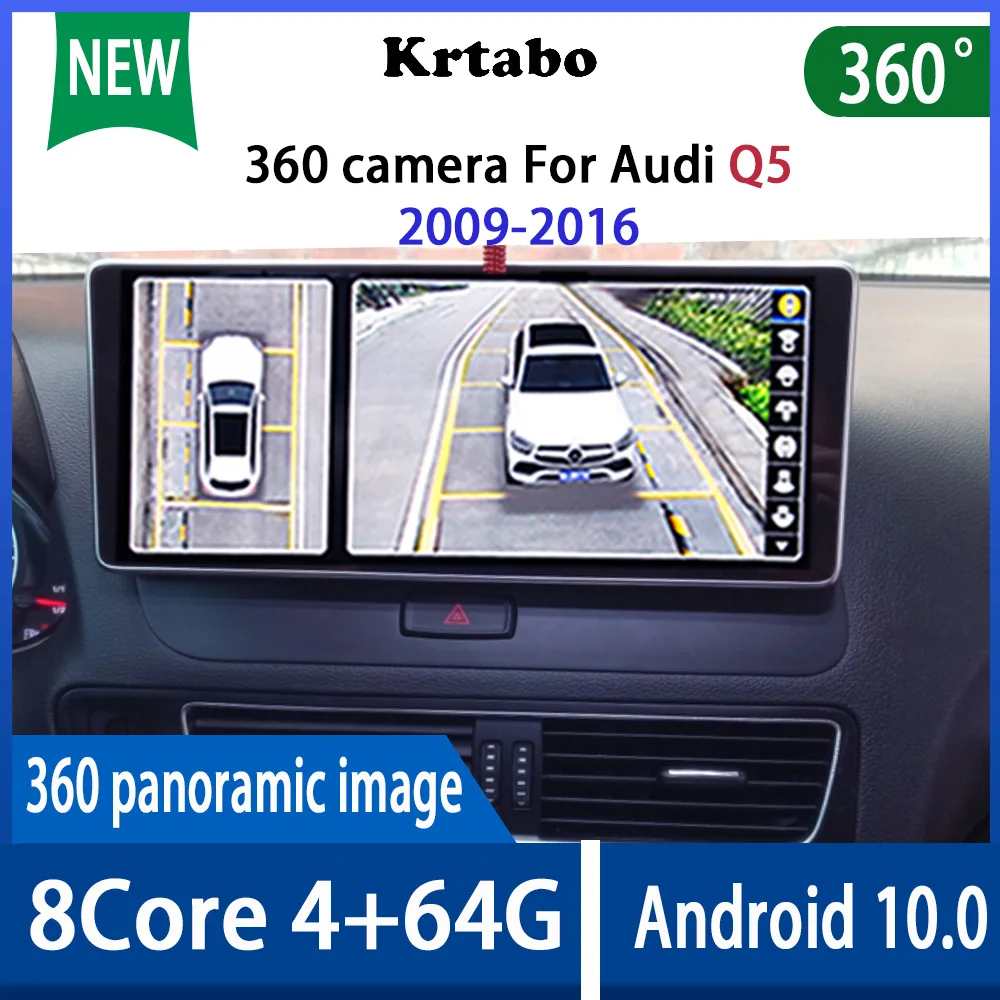 Krtabo Android 10 4+64G Car Radio Multimedia Player BT WIFI 360 camera For Audi Q5 2009-2016 Navigation
Krtabo Android 10 4+64G Car Radio Multimedia Player BT WIFI 360 camera For Audi Q5 2009-2016 Navigation