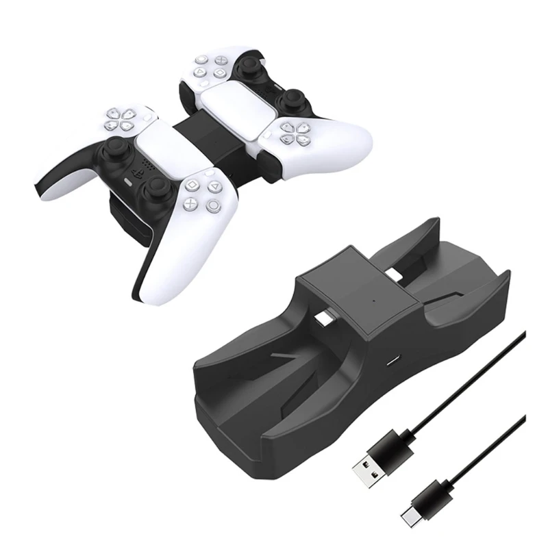 Controller Charger Cradle for PS5 Joystick Gamepad Dual USB Charging Stand Station Dock Double Port for PS5 Controllers X6HB
Controller Charger Cradle for PS5 Joystick Gamepad Dual USB Charging Stand Station Dock Double Port for PS5 Controllers X6HB
