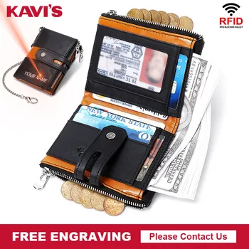KAVIS Wallet Free Engraving Cow Leather Purse for Men Rfid Men's Card Holder Walet Fashion Male Coin Purse Black Money Bag Gifts
KAVIS Wallet Free Engraving Cow Leather Purse for Men Rfid Men's Card Holder Walet Fashion Male Coin Purse Black Money Bag Gifts