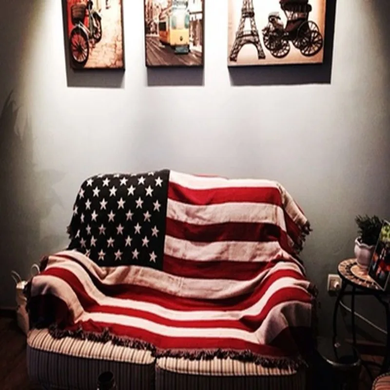 American Flag Blankets Sofa Decora Retro Art Red Yarn Crochet Blanket Bedroom Living Room Large Carpet Eagle Blanket Bed Cover 
American Flag Blankets Sofa Decora Retro Art Red Yarn Crochet Blanket Bedroom Living Room Large Carpet Eagle Blanket Bed Cover