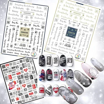 5 pcs Nail 3D Back Sticker Paper Japanese Gold and Silver Handwritten Retro-ancient Text English Alphabet Label Nail Sticker
5 pcs Nail 3D Back Sticker Paper Japanese Gold and Silver Handwritten Retro-ancient Text English Alphabet Label Nail Sticker