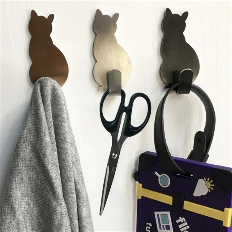 Creative Cute Cat Shaped Hook Seamless Dormitory Bedroom Door Hangers Hooks Key Umbrella Towel Cap Coat Rack Wall Decoration
Creative Cute Cat Shaped Hook Seamless Dormitory Bedroom Door Hangers Hooks Key Umbrella Towel Cap Coat Rack Wall Decoration