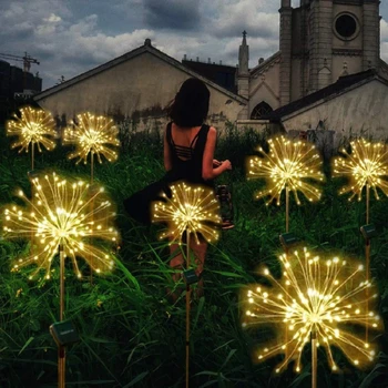 90/120/150 LED Solar Light Fireworks Modeling Lighting DIY Decorative Light Waterproof Outdoor Xmas Solar Lamp Garden Decoration
90/120/150 LED Solar Light Fireworks Modeling Lighting DIY Decorative Light Waterproof Outdoor Xmas Solar Lamp Garden Decoration