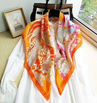 100% Pure Silk Satin Square Big Scarf Shawl Wrap Kerchief 34.5"x34.5" WJ035
100% Pure Silk Satin Square Big Scarf Shawl Wrap Kerchief 34.5"x34.5" WJ035
