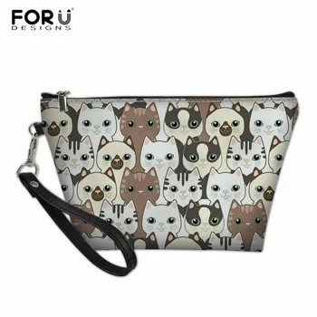 FORUDESIGNS Female Makeup Bags Cute Cat Prints Cosmetics Pouches For Travel Ladies Pouch Women Portable Zipper Beauty Case
FORUDESIGNS Female Makeup Bags Cute Cat Prints Cosmetics Pouches For Travel Ladies Pouch Women Portable Zipper Beauty Case