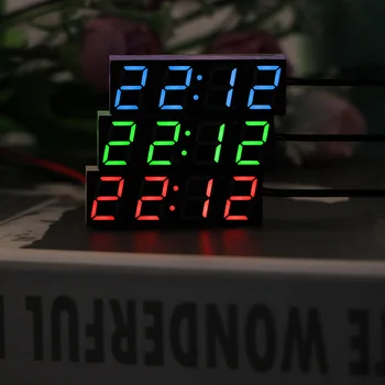 3 In 1 Car Electric Clock 1pc Plastic Mini Portable LED Thermometer Voltmeter LED Display Green Blue Red Light Digital Timer
3 In 1 Car Electric Clock 1pc Plastic Mini Portable LED Thermometer Voltmeter LED Display Green Blue Red Light Digital Timer