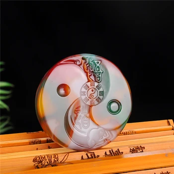 Natural Color Jade Tai Chi Taoism Pendant Necklace Chinese Hand Carved Charm Jewellery Fashion Amulet for Men Women Gifts
Natural Color Jade Tai Chi Taoism Pendant Necklace Chinese Hand Carved Charm Jewellery Fashion Amulet for Men Women Gifts