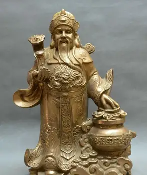Chinese fengshui old bronze god of wealth dragon ruyi treasure bowl money statue
Chinese fengshui old bronze god of wealth dragon ruyi treasure bowl money statue