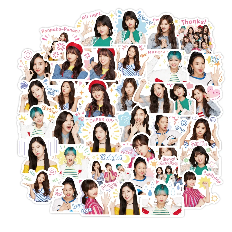 40Pcs Kpop women's team Twice stickers Diary Handmade Adhesive Paper Flake Sticker Scrapbooking Pegatinas Stationery stickers
40Pcs Kpop women's team Twice stickers Diary Handmade Adhesive Paper Flake Sticker Scrapbooking Pegatinas Stationery stickers