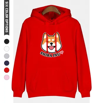 Youth Hoodie Print Cute Shiba Inu Fashion Men's Hooded Pullover Hip Hop Harajuku Women's Red Sweatshirt Single Dog Hoodies Top 
Youth Hoodie Print Cute Shiba Inu Fashion Men's Hooded Pullover Hip Hop Harajuku Women's Red Sweatshirt Single Dog Hoodies Top