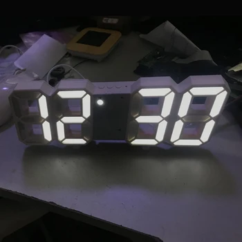 3D LED Wall Clock Modern Design Digital Table Clock Alarm Nightlight Saat reloj de pared Watch For Home Living Room Decoration
3D LED Wall Clock Modern Design Digital Table Clock Alarm Nightlight Saat reloj de pared Watch For Home Living Room Decoration