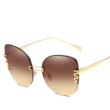 New Ladies Sexy Cat Eye Personality Frameless Fashionable Outdoor Sunglasses High-end Designed Female Beach Tourism Sun Glasses
New Ladies Sexy Cat Eye Personality Frameless Fashionable Outdoor Sunglasses High-end Designed Female Beach Tourism Sun Glasses