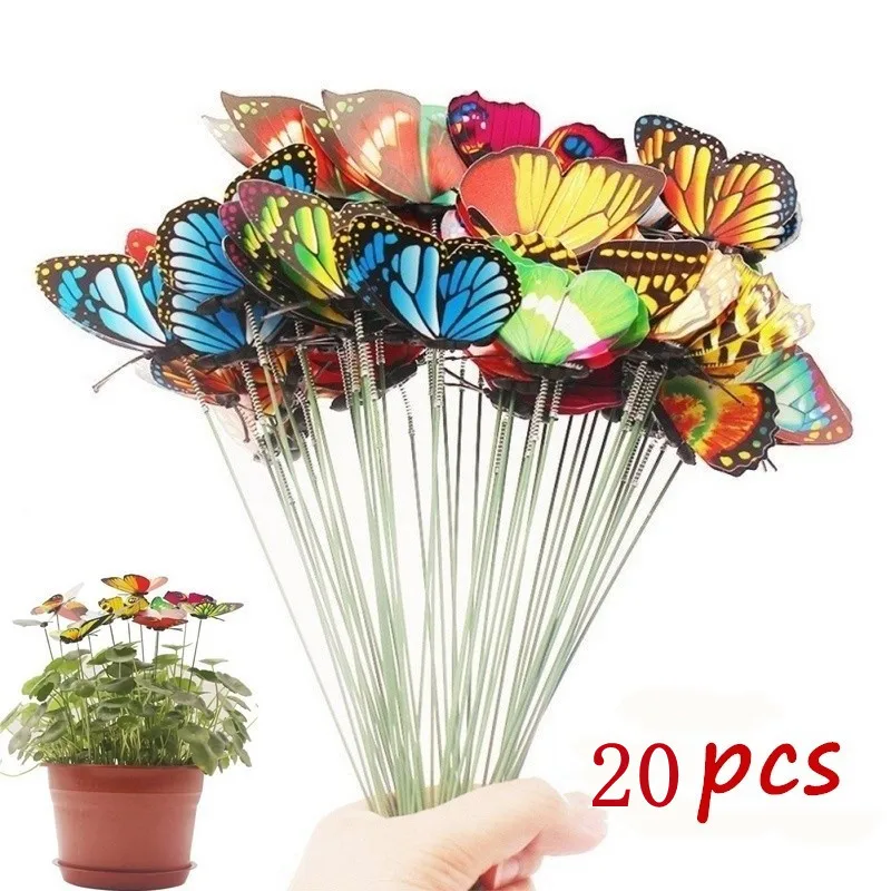 Bunch of Butterflies Garden Yard Planter Colorful Whimsical Butterfly Stakes Decoracion Outdoor Decor Flower Pots Decoration
Bunch of Butterflies Garden Yard Planter Colorful Whimsical Butterfly Stakes Decoracion Outdoor Decor Flower Pots Decoration