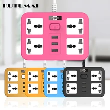 KUTUMAI 3 USB Fast Charger 2500W 4 AC Universal USB Multi-color Quick Charge Station Power Strip Adapter for iPhone 13 Samsun
KUTUMAI 3 USB Fast Charger 2500W 4 AC Universal USB Multi-color Quick Charge Station Power Strip Adapter for iPhone 13 Samsun