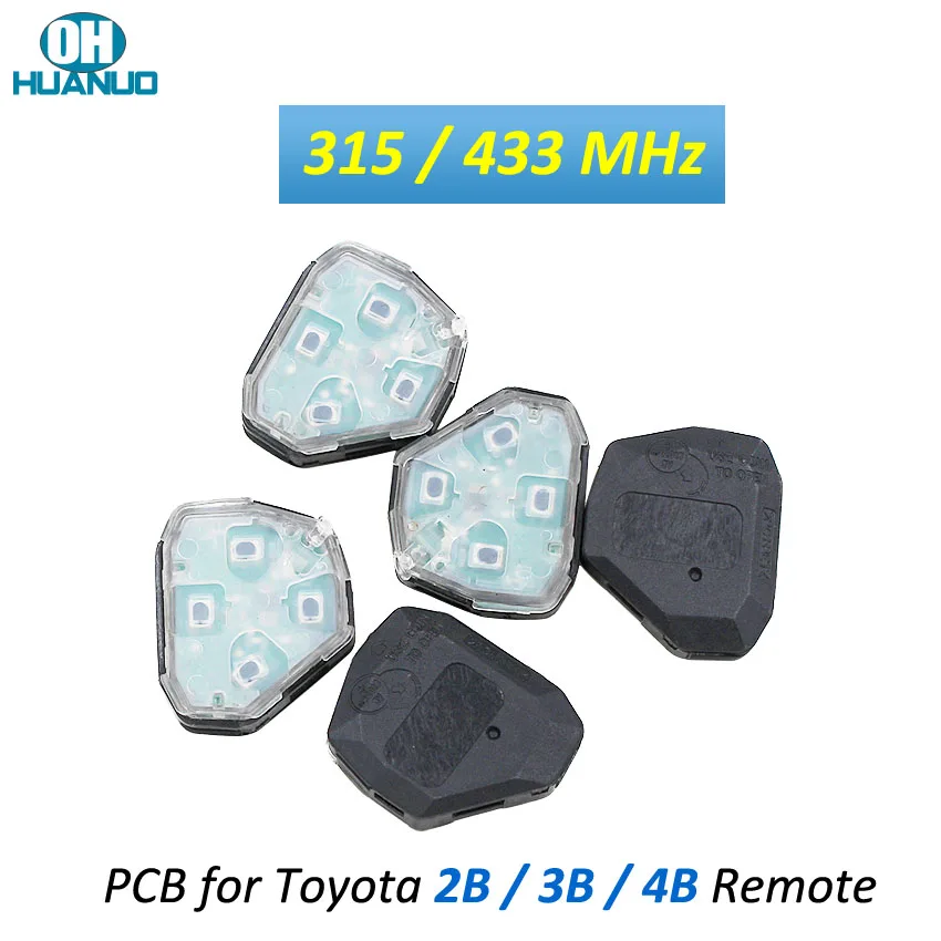 Внутренняя сборка 2/3/4 кнопка дистанционного ключа для-Toyota Camry Corolla Prado RAV4 Vios Hilux Yaris
