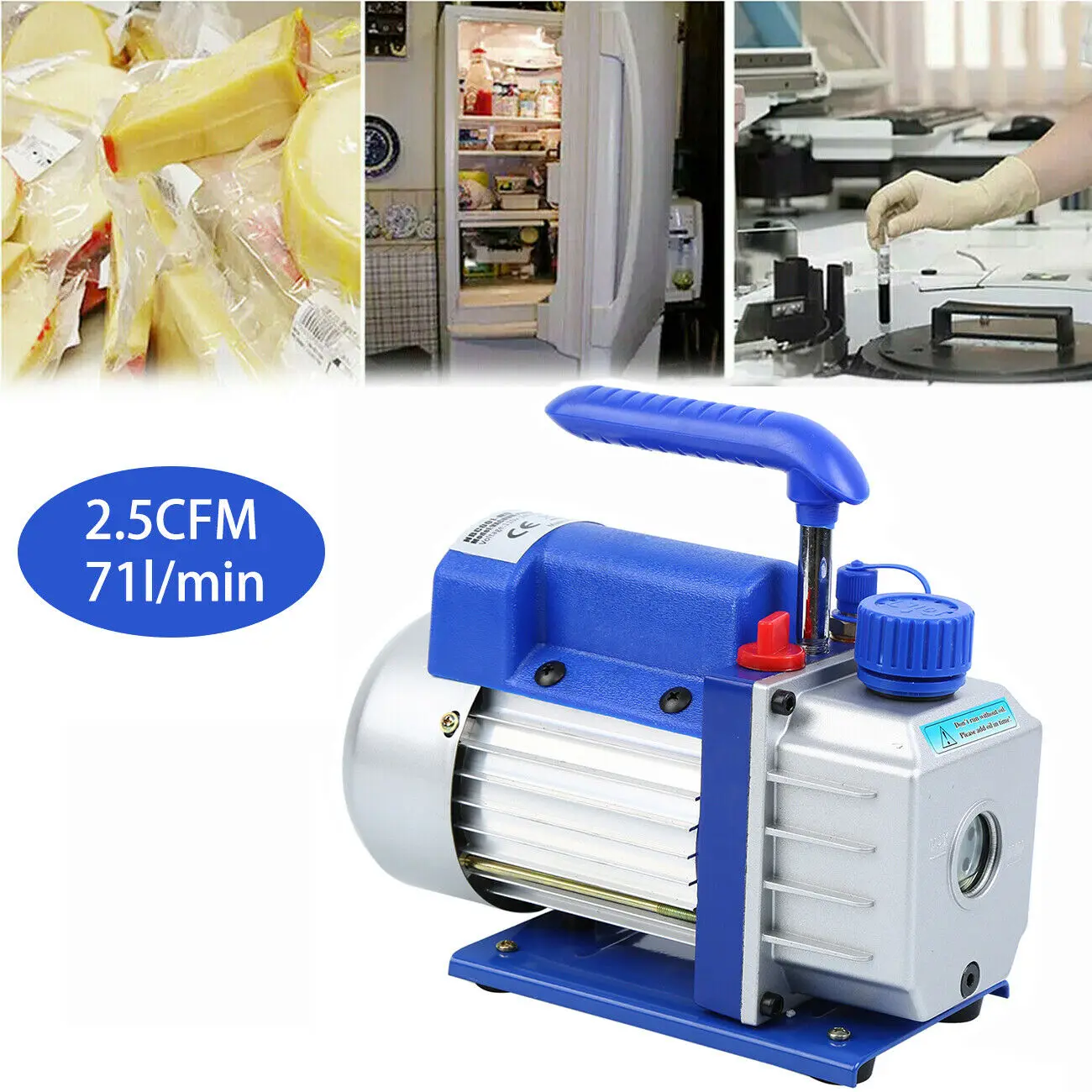 Honhill 220V Refrigerant Vacuum Pump Air Conditioning Compressor Air Conditioning 71L / MIN 2.5CFM 1 / 4HP
Honhill 220V Refrigerant Vacuum Pump Air Conditioning Compressor Air Conditioning 71L / MIN 2.5CFM 1 / 4HP